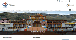 Desktop Screenshot of chamoli.nic.in
